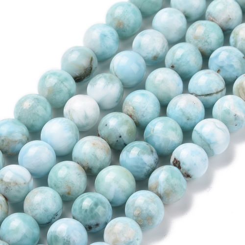 Larimar Gemstone Bead - Crystals and Sun Signs