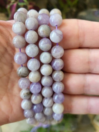 Lavender Jade Gemstone Bead | Alberta Bead Store