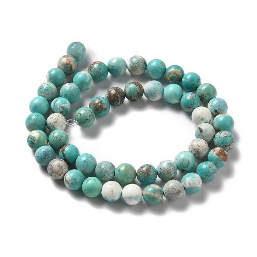 Magnesite Turquoise Gemstone Beads - Crystals and Sun Signs