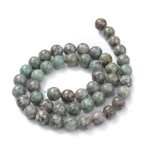 Maifan Cadet Blue Gemstone Bead - Dyed - Crystals and Sun Signs