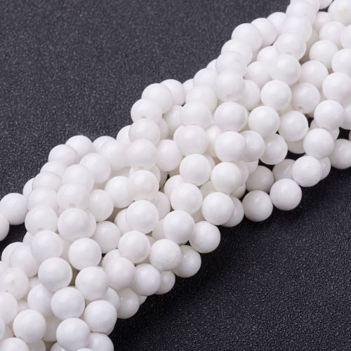 Mashan White Jade Gemstone Bead 