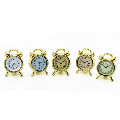 Miniature Alloy Gold Clock | Alberta Bead Store