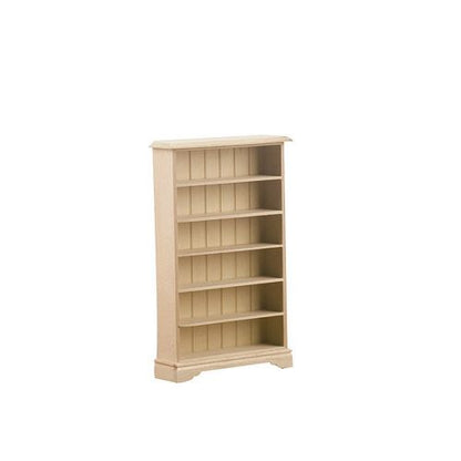 Miniature Wooden 6 Tier Book Shelf Beige 1pc 