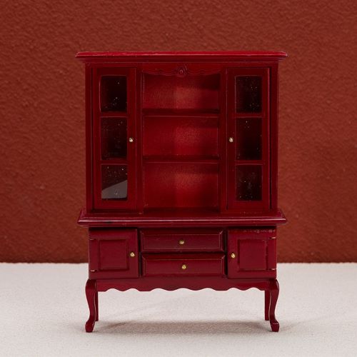 Miniature Wooden China Cabinet 1ps 