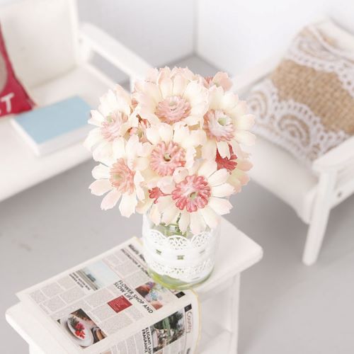 Miniature Artificial Carnation Flowers in vase 1pc 