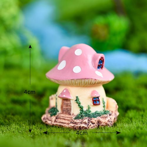 Miniature Mushroom Houses for Fairy Garden 1pc 