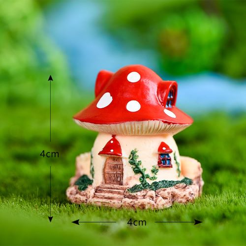 Miniature Mushroom Houses for Fairy Garden 1pc 