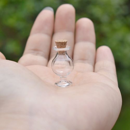 Miniature Wishing Bottle with Cork 1pc | Alberta Bead Store