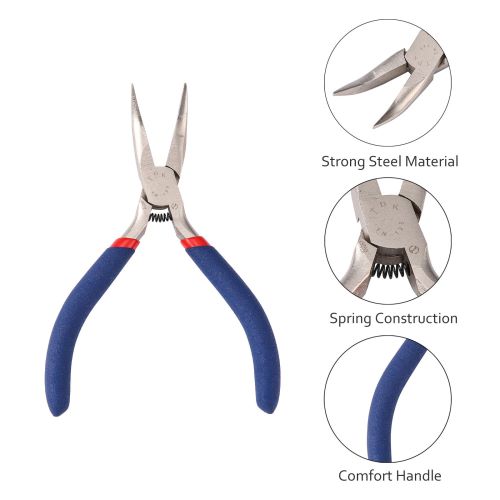 Jewelry Pliers #50 Steel Bent Nose 