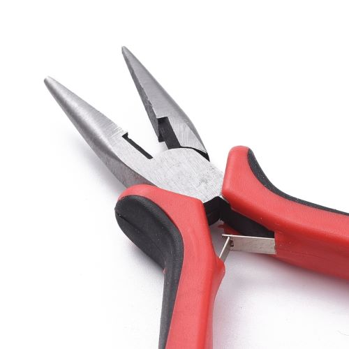 Jewelry Pliers Wire Cutters Red Black Handle 