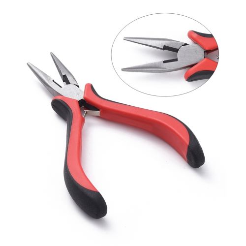 Jewelry Pliers Wire Cutters Red Black Handle 