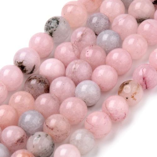 Pink Plum Blossom Jasper Gemstone Bead - Crystals and Sun Signs