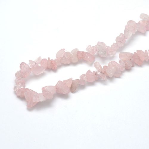 Rose Quartz  Gemstone Chip Beads - Crystals and Sun Signs