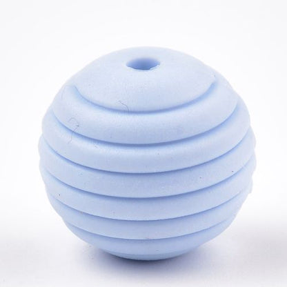 Silicone Bead Ribbed Collection 15MM | Alberta Bead Store