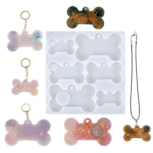 Bone Shape silicone Mold Keychain | Alberta Bead Store