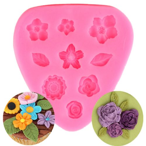 Flower and Leaf Silicone Mold | Alberta Bead Store