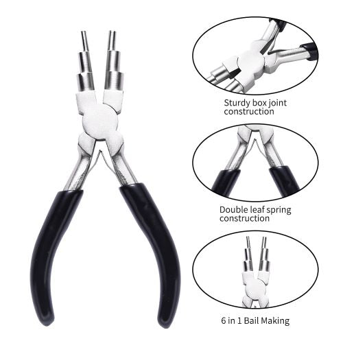 Bail Making Plier 45# Carbon Steel 6-in-1 