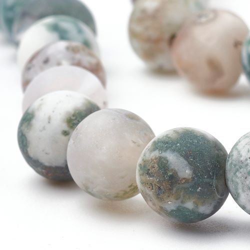 Green Tree Frosted Gemstone Bead | Alberta Bead Store