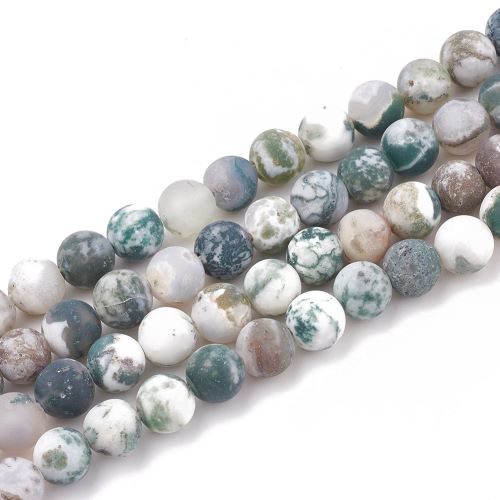 Green Tree Frosted Gemstone Bead | Alberta Bead Store