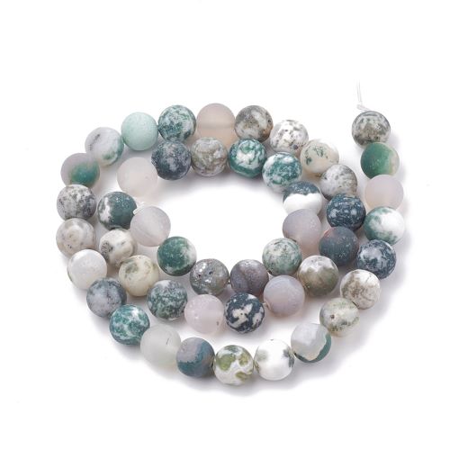 Green Tree Frosted Gemstone Bead | Alberta Bead Store