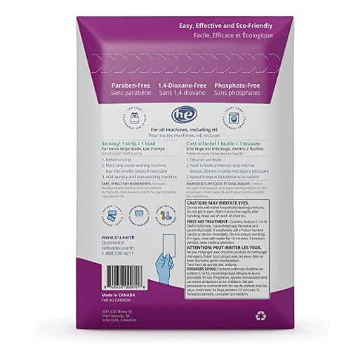 Tru Earth Laundry Strips - Lilac - Crystals and Sun Signs